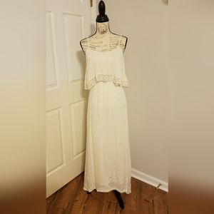 Beige/off-white maxi dress by Flying Tomato